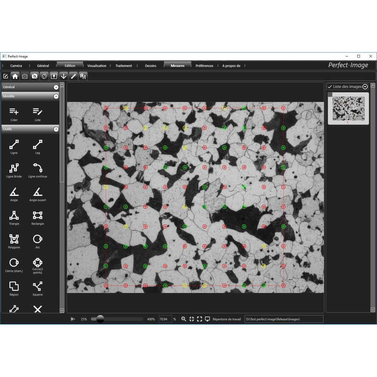Phase analysis in metallography : </br>Modules ASTM E562