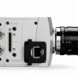 Caméra rapide Hispec 2 avec les branchements des cables