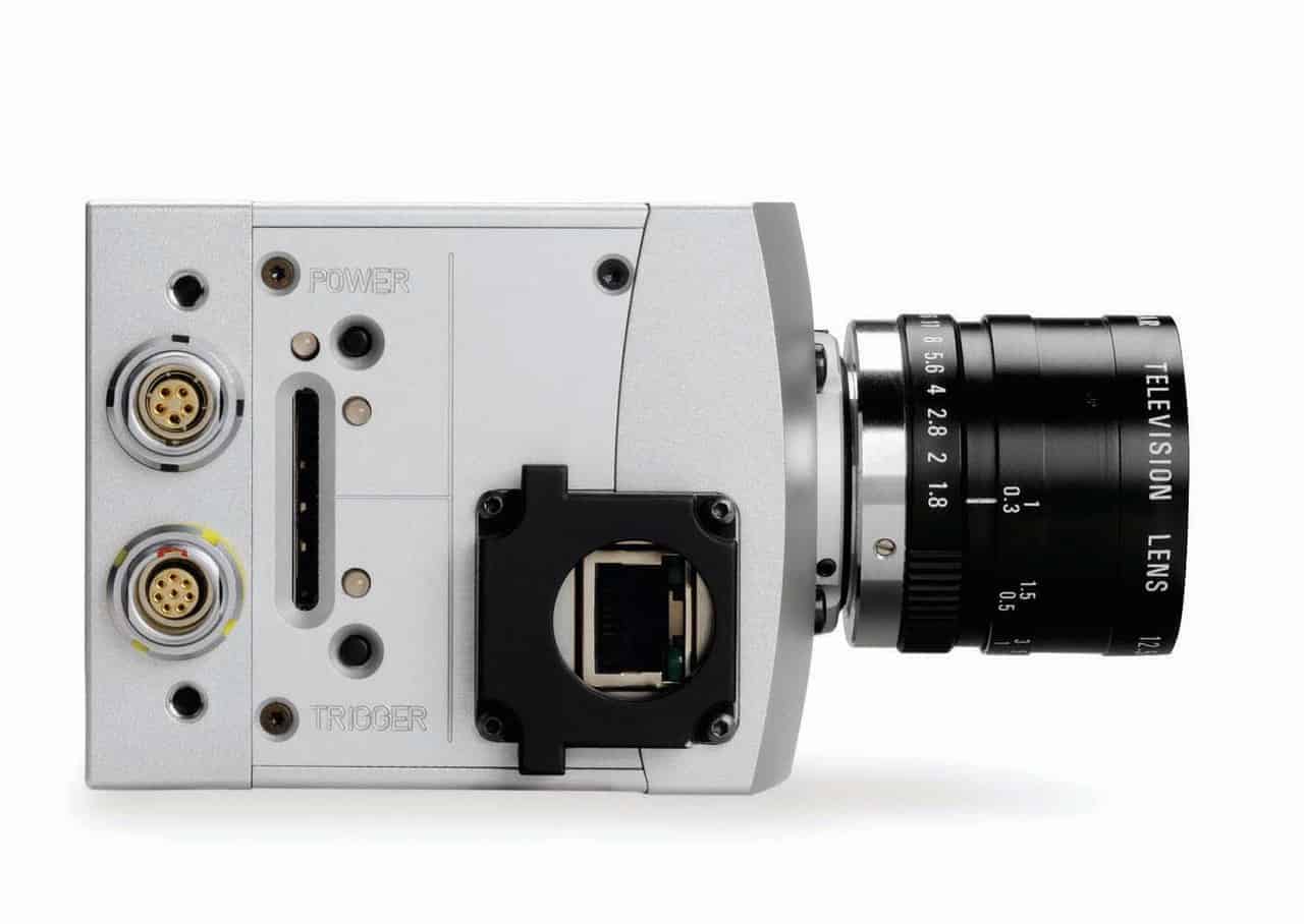 Caméra rapide Hispec 2 avec les branchements des cables