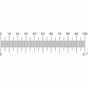 Mire de calibration pour microscope en métallographie