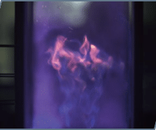Combustion de méthane capturée par la caméra SH8-120