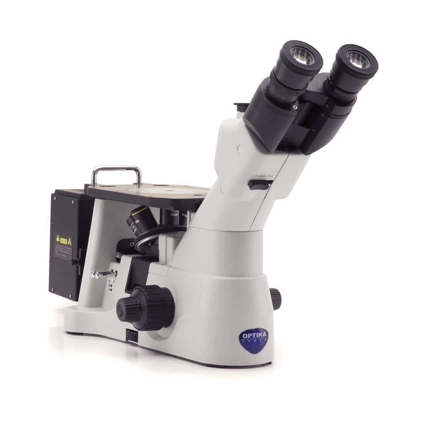 Microscope inversé en métallographie